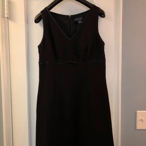 Black v neck sheath career or cocktail dress